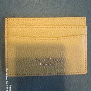 Pom Pom London Chelsea Card Holder In Lime Green